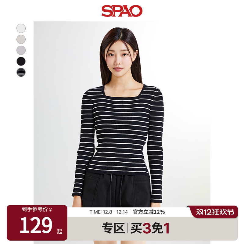 SPAO女士秋日常长袖毛衣