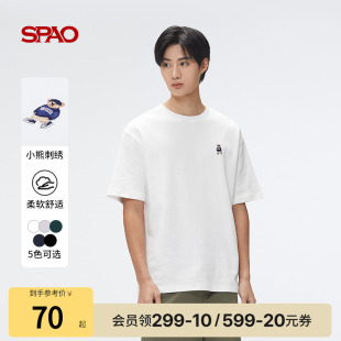 WOODIE系列 小熊短袖 SPAO韩国同款 情侣款 T恤 夏季