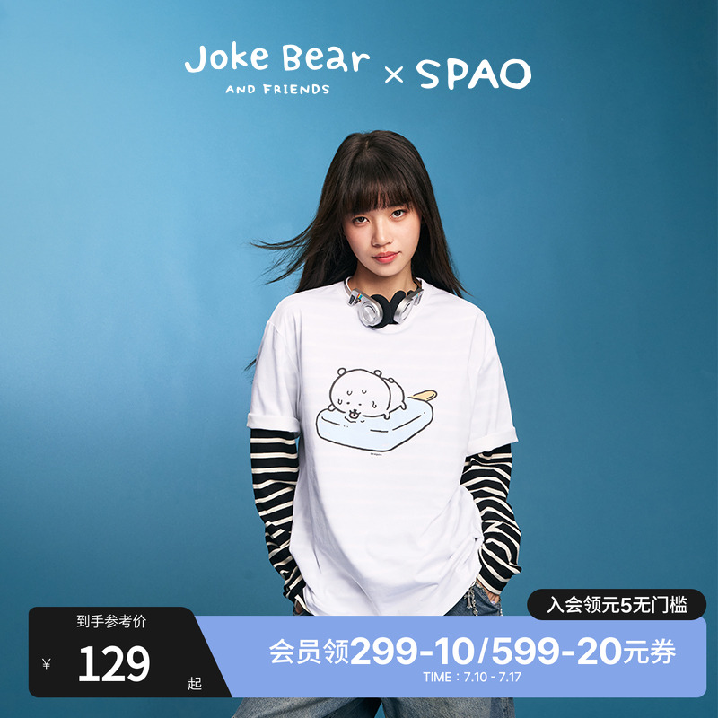 SPAO夏季新品印花短袖T恤