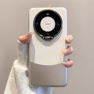 酷图适用华为mate60pro手机壳新款mate50pro超薄素皮mate60+镜头隐形支架mt保护套40商务高级感男女全包防摔