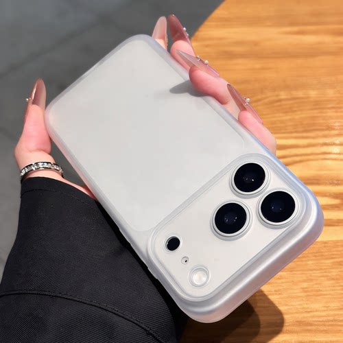 新款肤感磨砂外壳适用苹果18promax手机壳超薄iphone18pro保护套简约17超好看男女16全包防摔15pro情侣外壳14