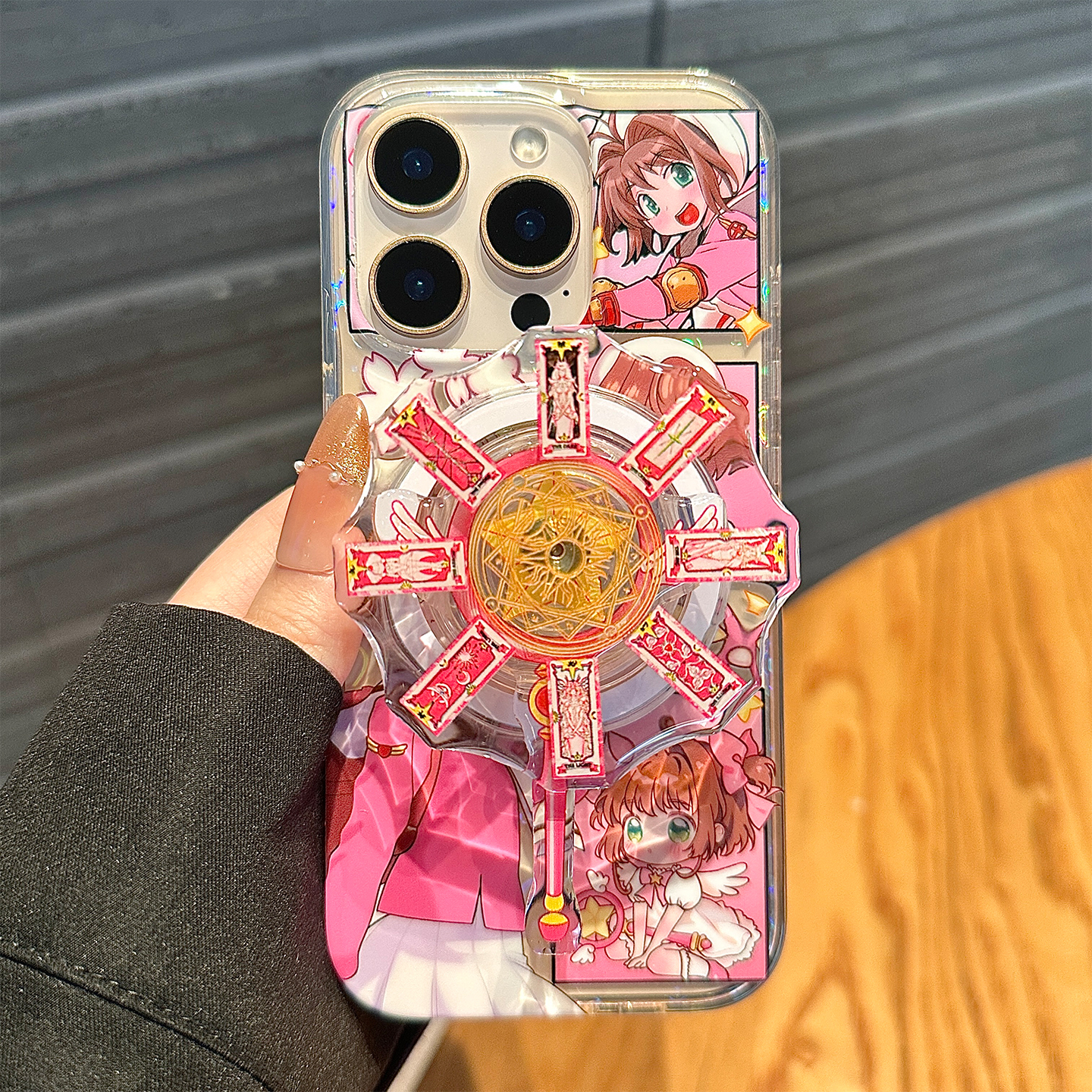 百变小樱少女适用苹果16promax手机壳iphone15pro保护套日韩爆款14pro全包防摔13卡通透明16可爱带支架15网红