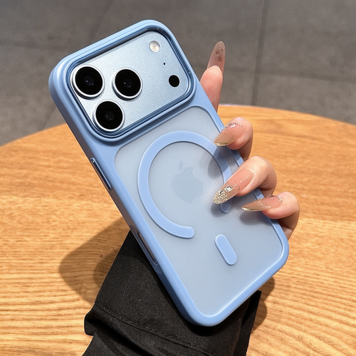 适用苹果18promax手机壳肤感磨砂防指纹新款女iPhone18pro磁吸保护套17pro全包防摔16简约超好看15小众高级感
