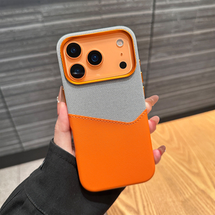 酷图新款磁吸充电适用17Pro苹果16Promax插卡手机壳iPhone15Pro撞色素皮拼接14plus卡包保护套13高端12男女壳