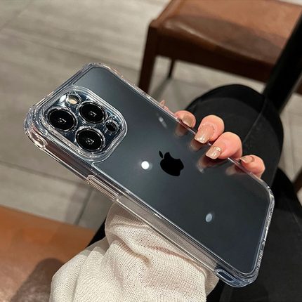 酷图适用苹果17promax手机壳新款高级感iphone16透明气囊14保护套15pro全包防摔13硅胶软壳超薄12简约男女11