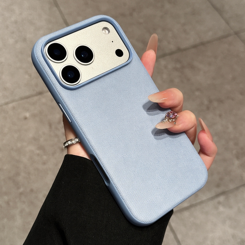 适用苹果18promax手机壳新款iphone18pro冰川蓝科技织物外壳17pm保护套女14超好看爆款16pro全包防摔15高级感