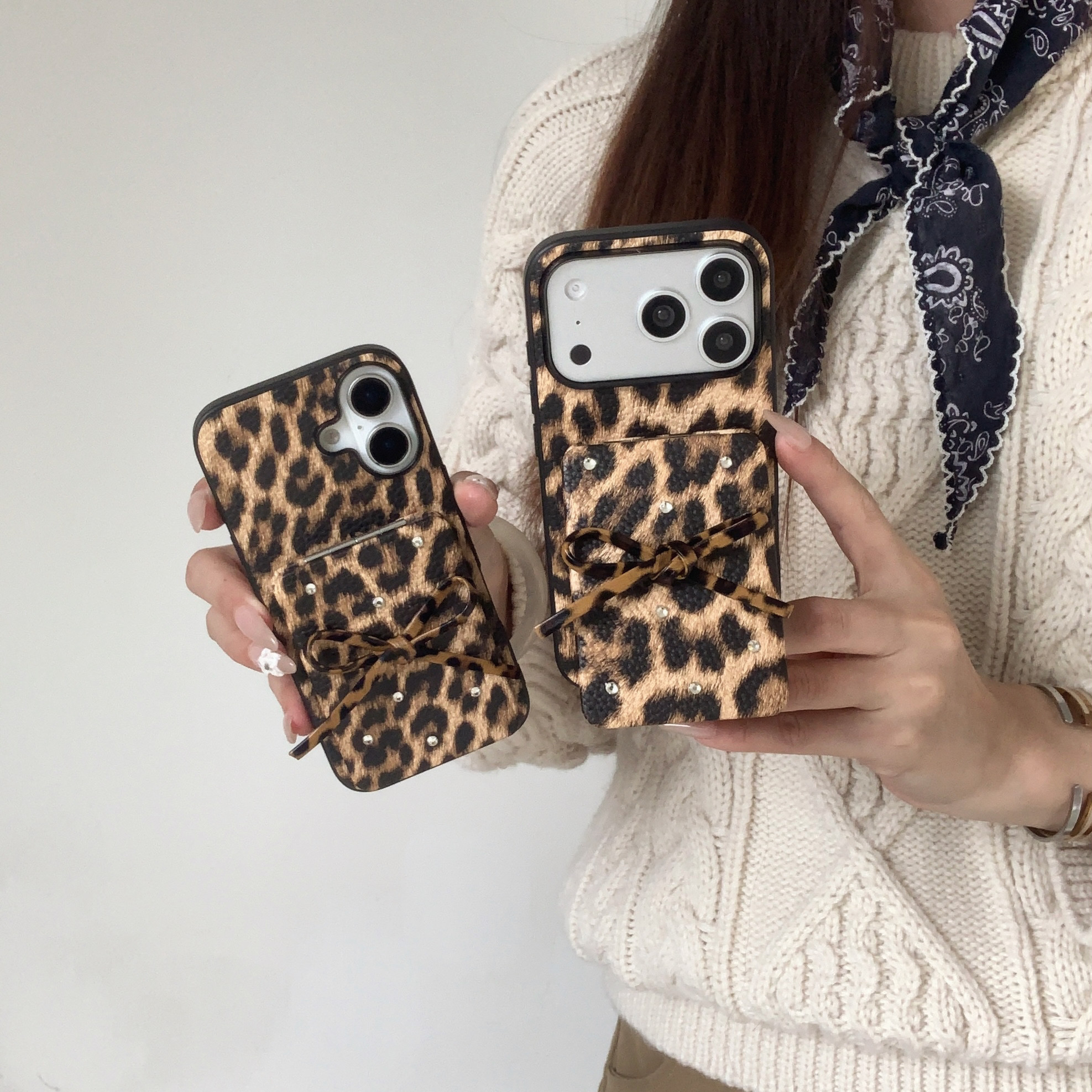 适用苹果17promax手机壳新款秋冬皮质简约iphone17pro复古棕豹纹蝴蝶结翻盖补妆镜15女16pro创意14防摔保护套,3C数码配件,手机保护套/壳,淘宝优惠券,粉丝福利购,淘宝优惠卷