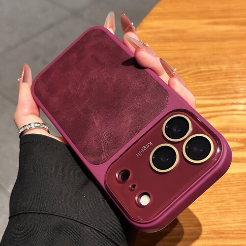 适用苹果18promax手机壳新款秋冬复古皮纹iphone18pro高级感爆款17超好看16pro保护套女15全包防摔14情侣外壳
