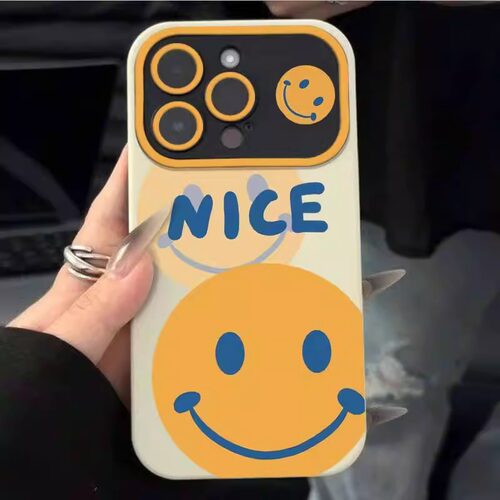 酷图适用苹果18promax创意笑脸iphone17保护套小众14新款手机壳16pm高级感简约13pm男女款12全包防摔11大视窗