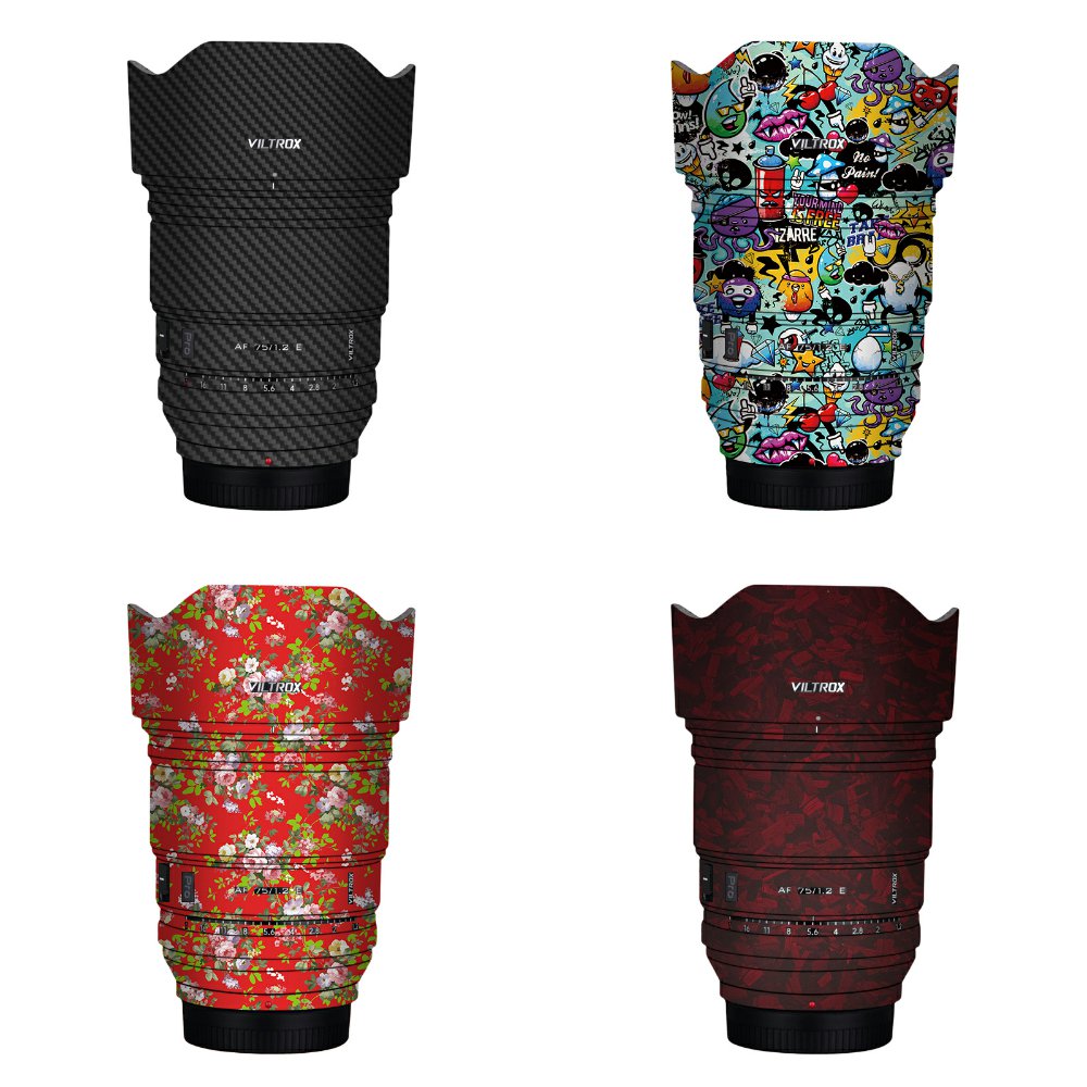 漫步驴适用于唯卓仕AF75F1.2索尼E口镜头全包贴纸彩色无痕改色膜