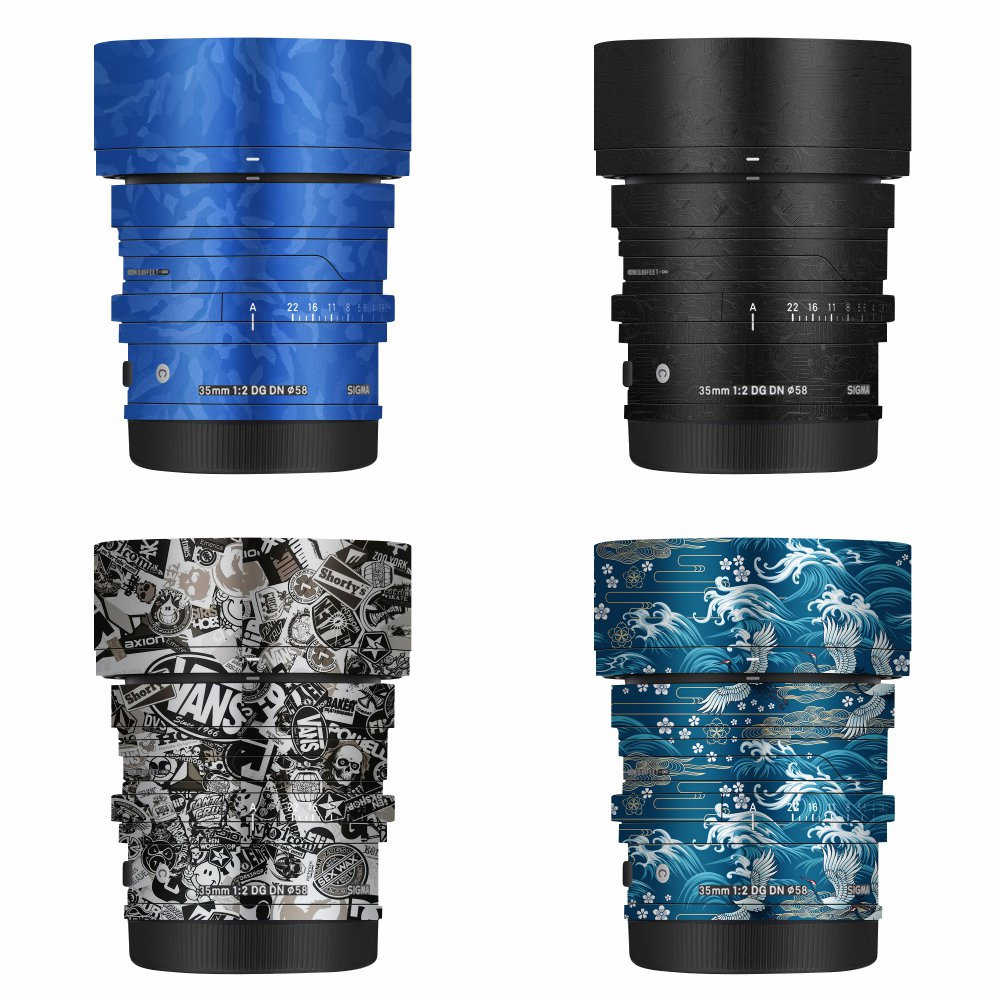 漫步驴适用于适马35F2 DG DN镜头保护贴纸35改色膜贴纸全包彩色膜