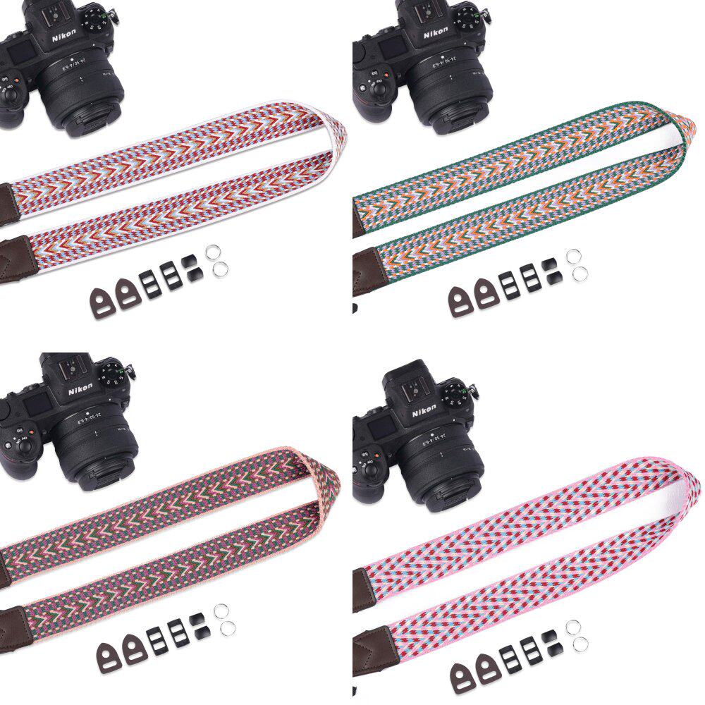 背包客Z20民族风炫彩相机T0001肩带专业摄影棉织背带复古简约织带