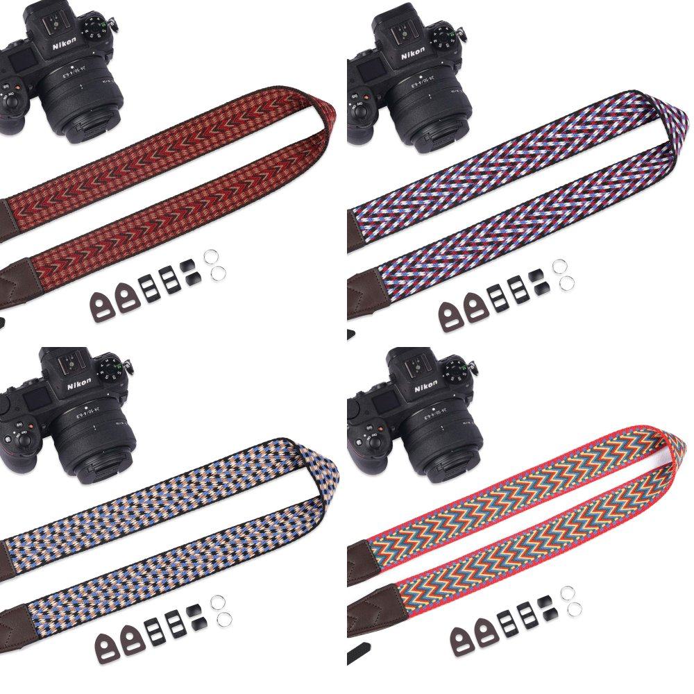 背包客Z20民族风炫彩相机T0404肩带专业摄影棉织背带复古简约织带