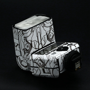 适用于神牛闪光灯贴纸V1 V860II TT350改色卡通贴皮保护膜装饰膜