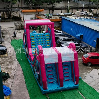 igzjs-202nflatab趣l关e pvc充气陆地闯户大型障碍成人儿童外味运