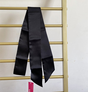 春盛祥桑蚕丝小飘带真丝素绉缎纯色窄丝巾绑包带小领巾长巾可定制