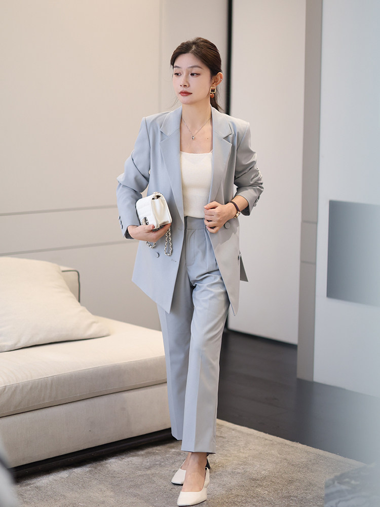 봄과 가을 여성을 위한 여신 스타일 패셔너블한 캐주얼 슈트 투피스 슈트 서양식 연령 감소 기질 우아한 고급 슈트 슈트 트렌드