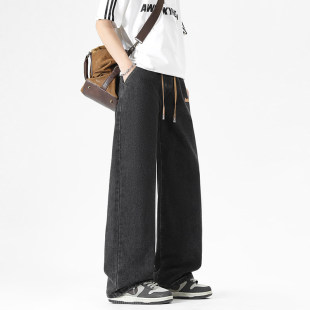 2026夏季新款牛仔裤男款美式高街潮流基础款休闲裤子宽松直筒裤子