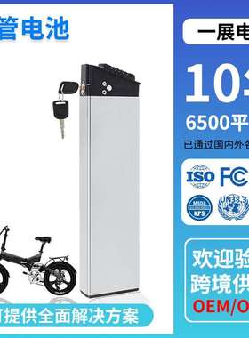 跨境48V10ah大铝壳006锂电池折叠电动自行车内置铅管006锂电池