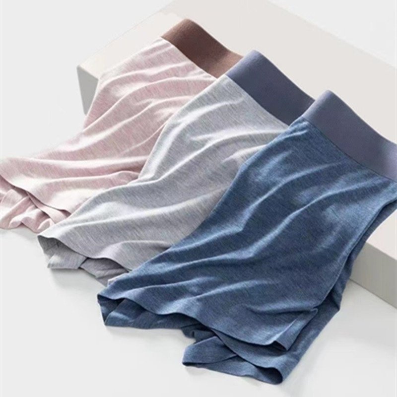 单罐装无痕男士内裤男四角裤花纱莫代尔男生潮流短裤头平角内裤