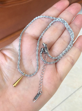 简约款满天星水滴钛钢女式时尚项链