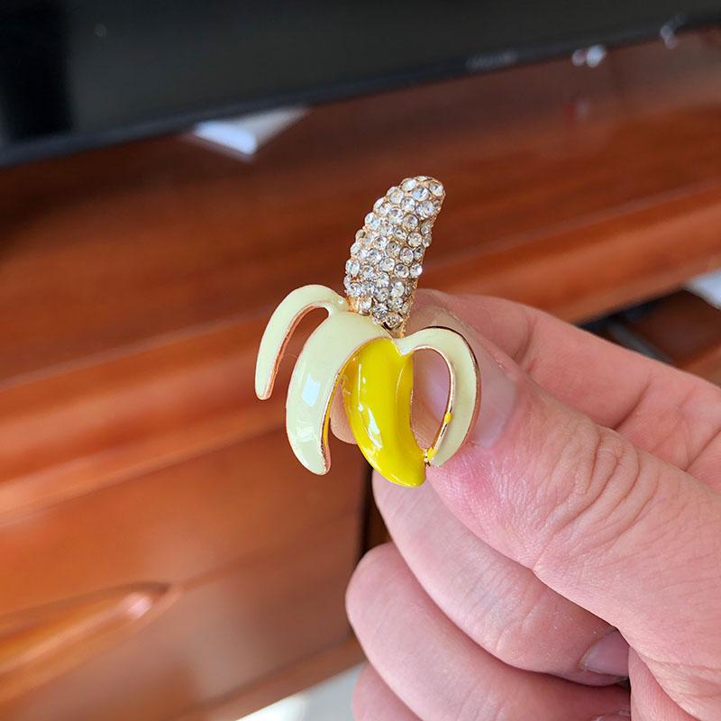 可爱香蕉小众设计感别针胸针