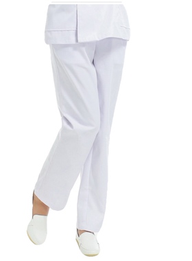 ICU三甲医院口腔诊所护士裤月子护理会所护理女工作裤白色浅蓝色