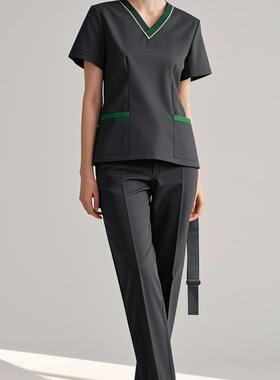 韩版女装短袖医护洗手衣美容医疗整形口腔牙科医院刷手服工作服