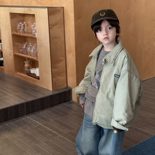 上新当天105元包邮 男女童工装韩版夹棉外套