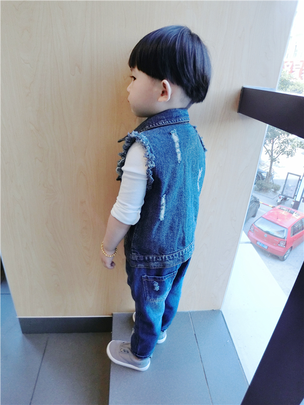 Gilet enfant MM.D en toile - Ref 2068849 Image 5