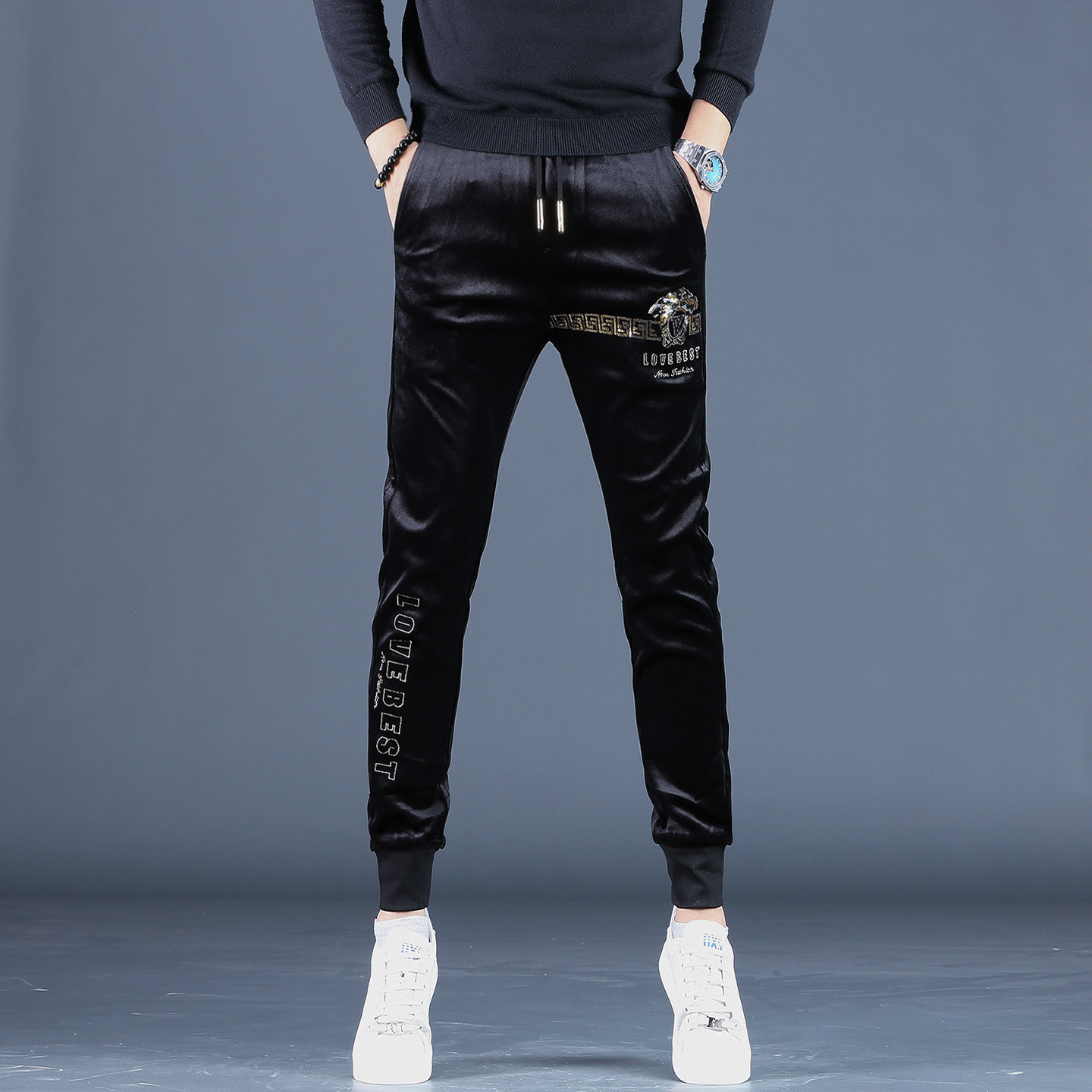 2025新款高端男士条绒休闲裤