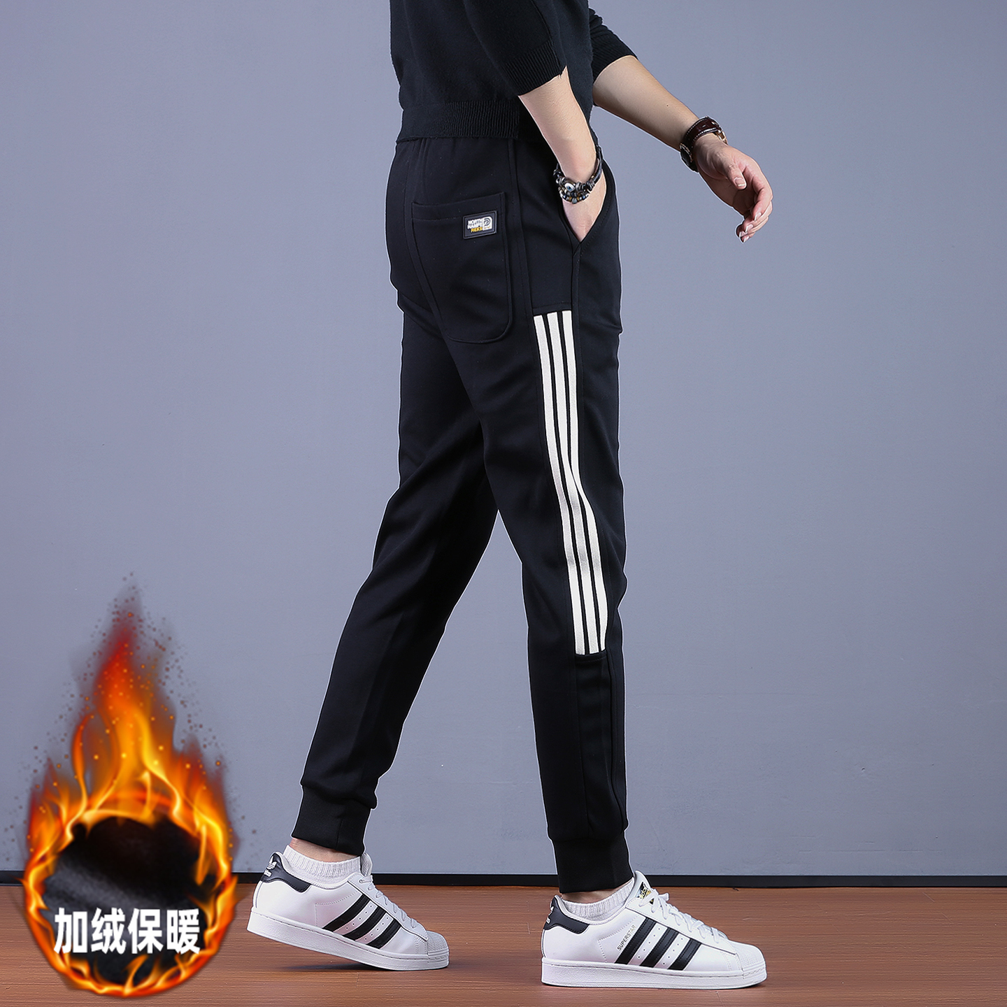 潮流高端男士修身2025新款束脚