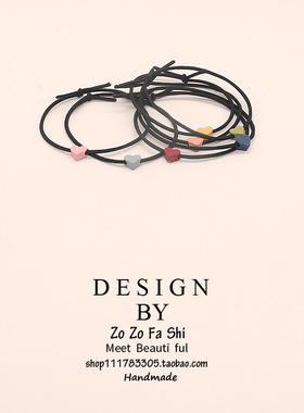 爱心发绳手链两用头绳女网红ins扎头发皮套已有小祖宗发圈简约