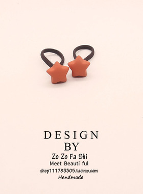 磨砂质感儿童头绳女韩版可爱小发绳日系发圈简约亚克力发饰皮筋