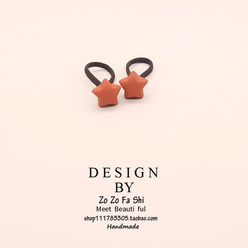 磨砂质感可爱风日系亚克力头绳