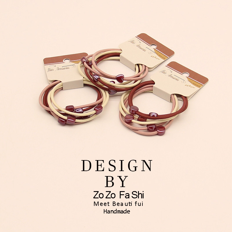 新款简约爱心头绳基础款发圈感扎头发橡皮筋高弹力马尾头饰,饰品/流行首饰/时尚饰品新,发饰,淘宝优惠券,粉丝福利购,淘宝优惠卷