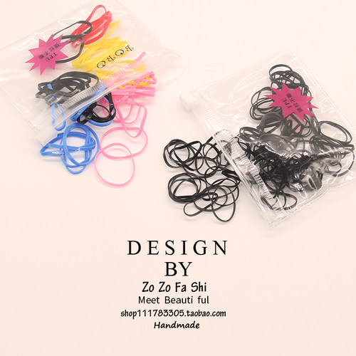 高弹力不伤发一次性扎头橡皮筋