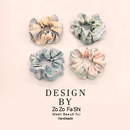 日系ins小清新发圈优雅大肠圈JK制服同款 格子扎马尾头绳小物头饰