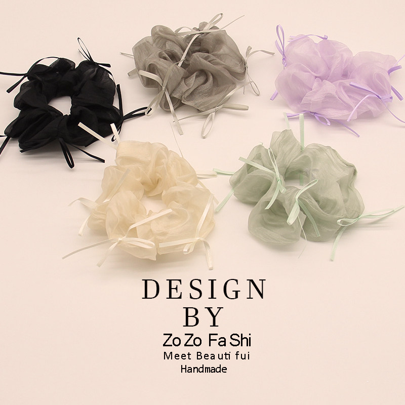 芭蕾风蝴蝶结网纱布艺头绳女气质大肠发圈百搭扎发丸子头发绳头饰,饰品/流行首饰/时尚饰品新,发饰,淘宝优惠券,粉丝福利购,淘宝优惠卷