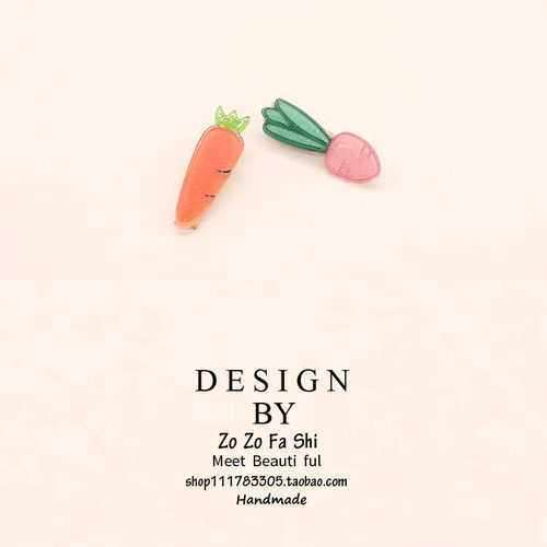 ins可爱夏日水果网红侧边小发夹