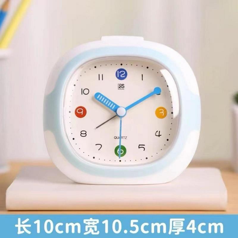 中小学生新款闹钟卡通儿童自律学习专用简约起床神器强力叫醒时钟
