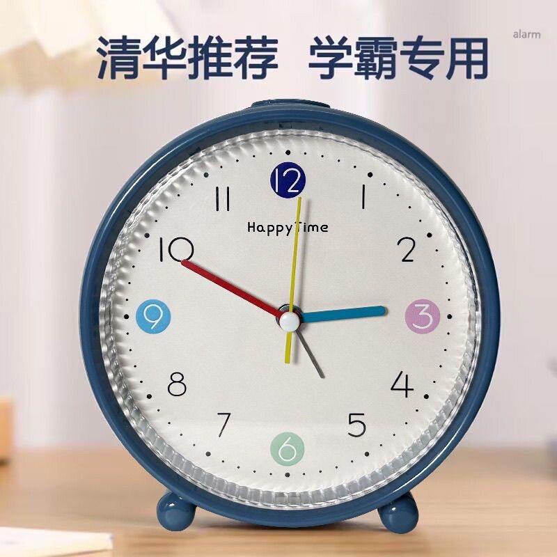 新款闹钟学生专用宿舍卧室起床神器儿童女孩床头桌面小闹钟静音款