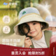 尼多熊宝宝帽子儿童防晒帽防紫外线网眼渔夫帽婴儿遮阳帽夏季 薄款