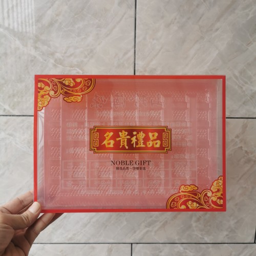 爆款礼品海鲜海味干虾补品药材干货对虾塑料包装礼盒500g装diy