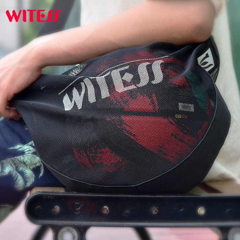 witess篮球包单肩斜跨训练运动背包篮球袋网袋学生儿童排球足球包