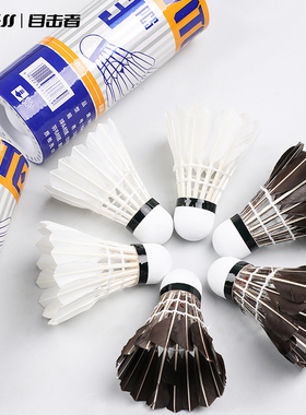 WITESS目击者羽毛球耐打3只装不易打烂王鸭毛球训练球专用YA401