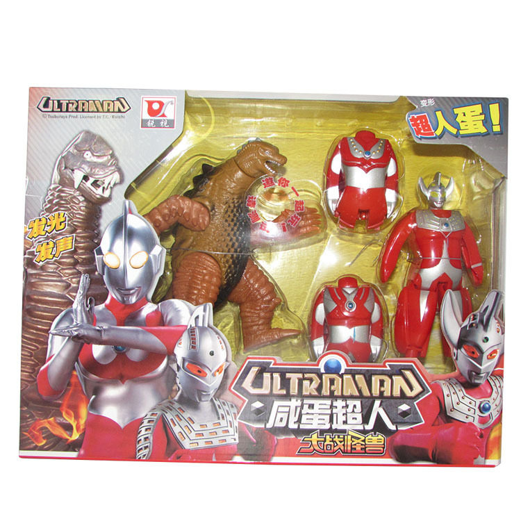 宇宙超人玩具银河怪兽奥特战士模型公仔套装超级英雄变形蛋礼物男