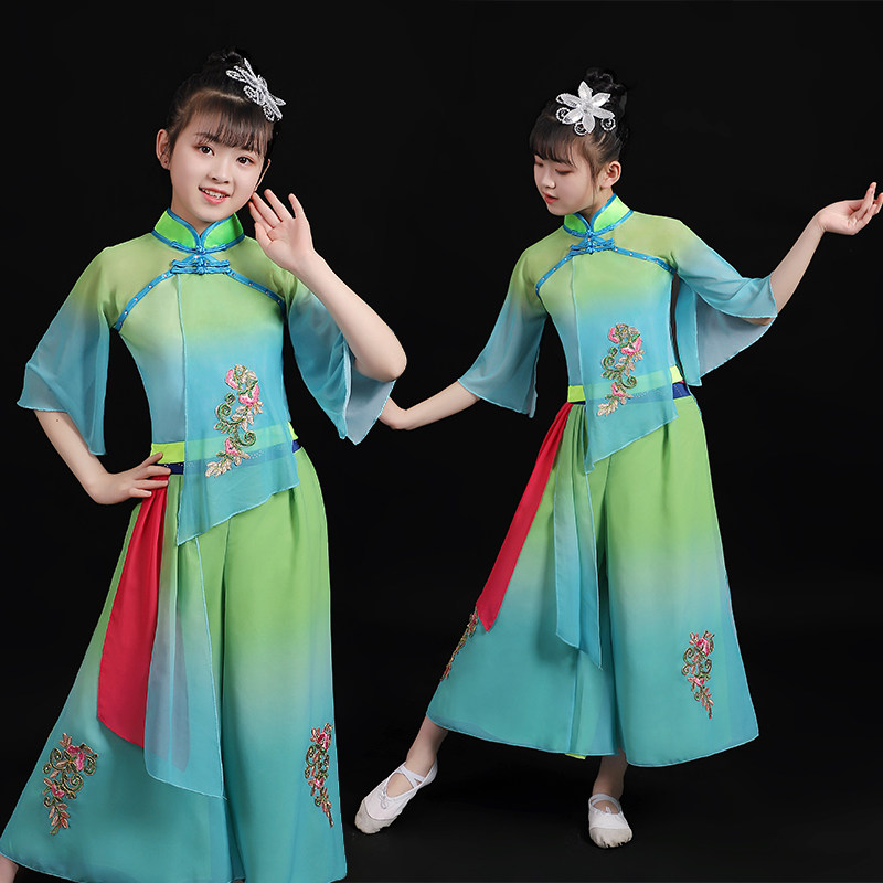 演出服小女孩舞蹈表演服古典舞