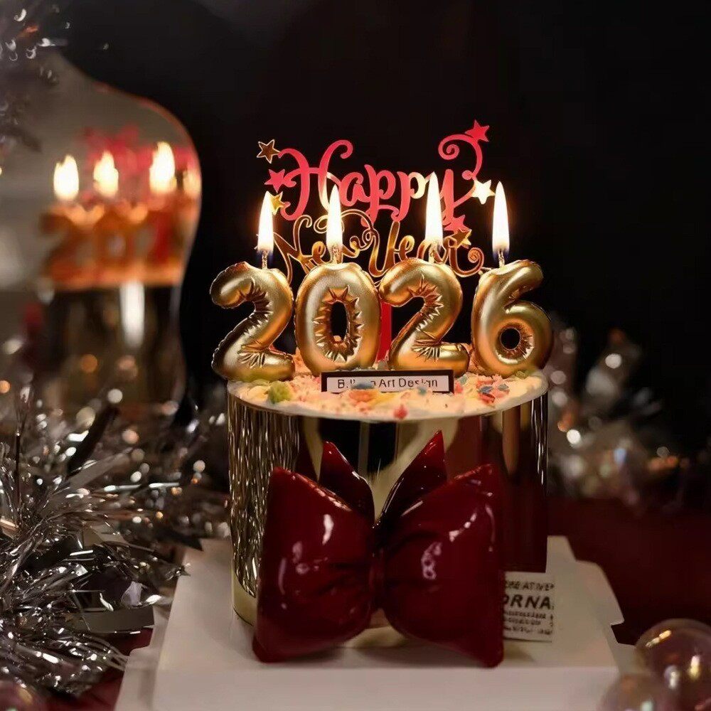 2026跨年新年快乐亚克力蛋糕装饰