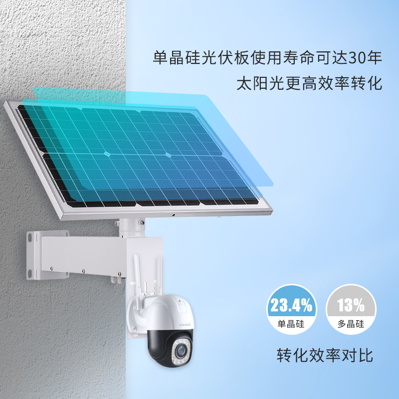 桢田工业级120W太阳能光伏板单晶硅发电板 监控摄像头专用SE12060